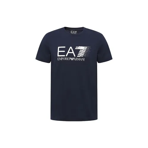 EMPORIO ARMANI EA7 T-Shirts Men Navy Blue