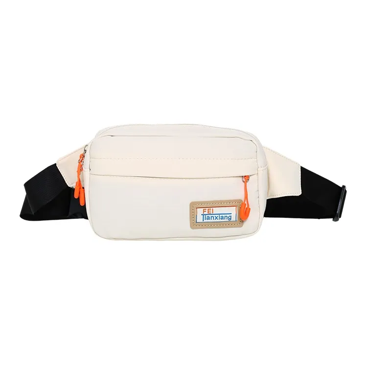 Alcohol Dragon Nylon Sling Bag Regular Unisex White/Brown Black/Khaki-14