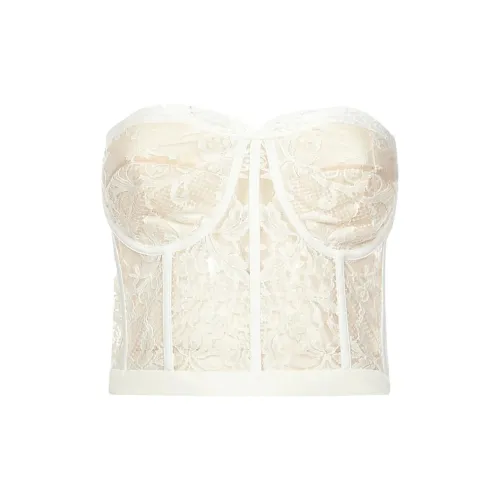 Alexander McQueen Strapless Tops Women's White