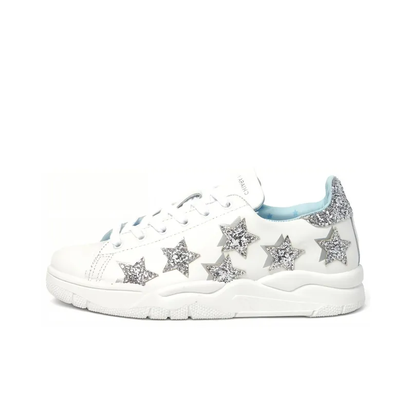CHIARA FERRAGNI Skateboard Shoes Women's Low-Top White-0