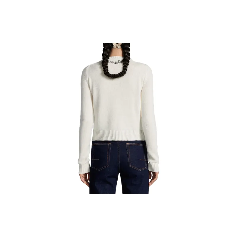 DIOR Cashmere Sweater Women's White-1