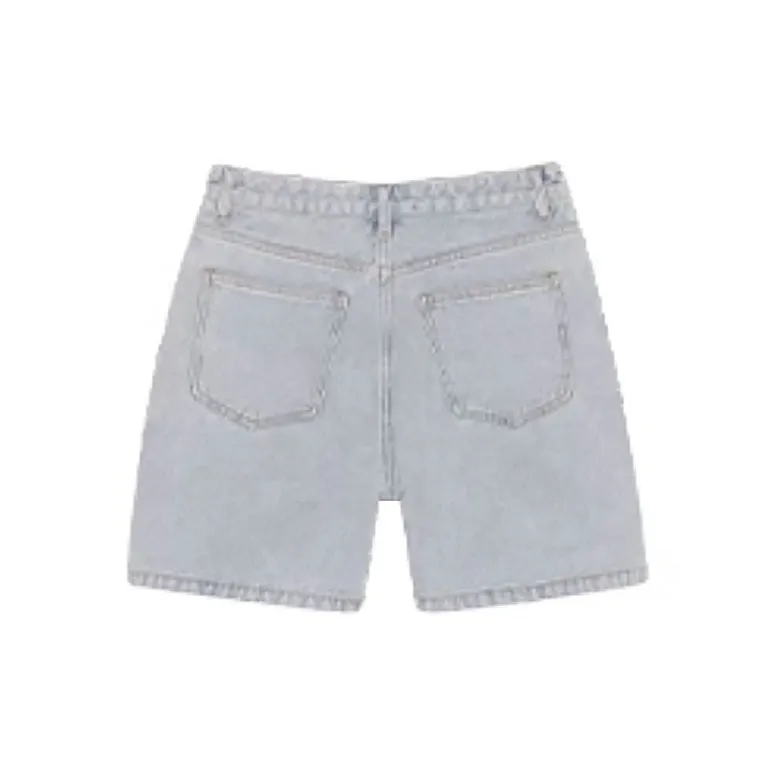 UNTILWERICH Denim Shorts Unisex Light Blue-1