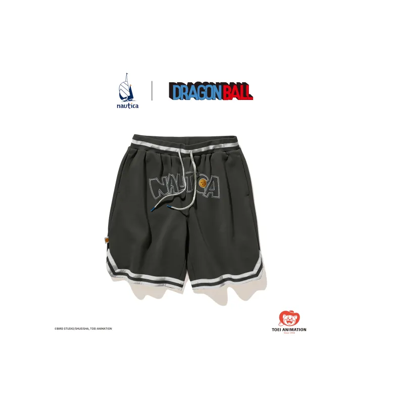 Nautica White Sail x LONGZHULIANMINGXILIE Knitted Fabric Casual Shorts Unisex-13