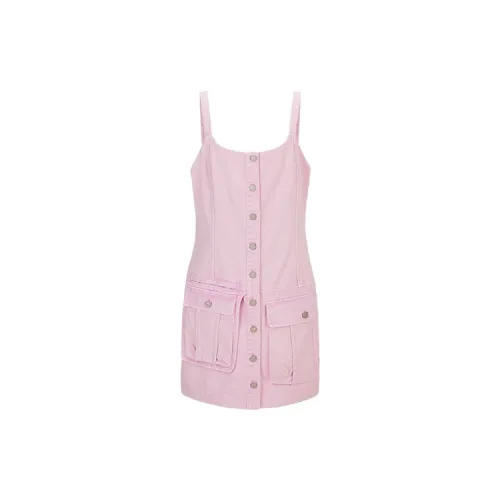 URBAN REVIVO Slip Dresses Women's Light Pink