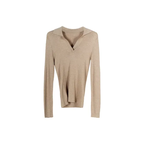 MISSSHINE Cashmere Sweaters Women's Camel