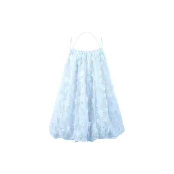 Three Quarters Slip Dress Women's Blue