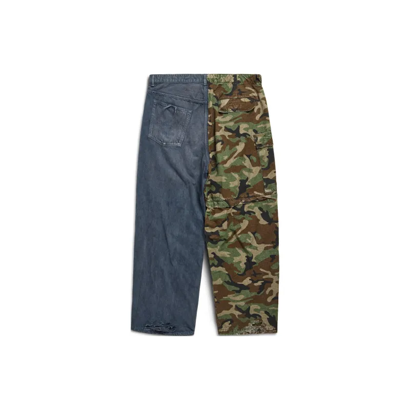 Balenciaga SS24 Jeans Loose Fit Style Unisex Dark Blue-1