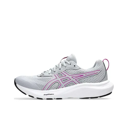 Asics GEL CONTEND 9 Anti Slip Wear Resistant Low Top Running Shoes Women's Gray Purple
