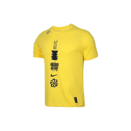 Nike T-Shirts Men Yellow