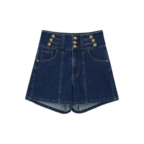 ELF SACK Denim Shorts Women's Sweet And Cool Denim Blue