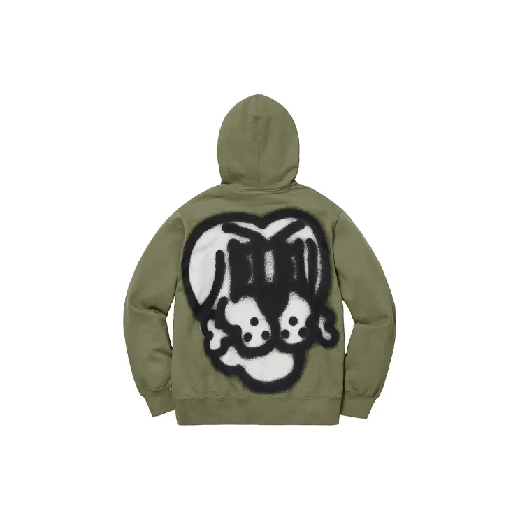 Supreme Bone Zip Up Sweatshirt-1