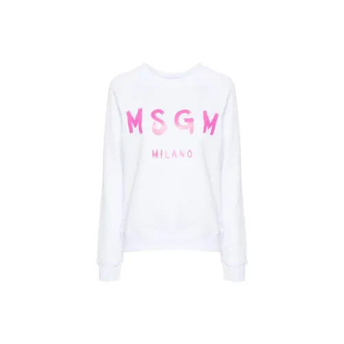 MSGM Sweatshirts Unisex White