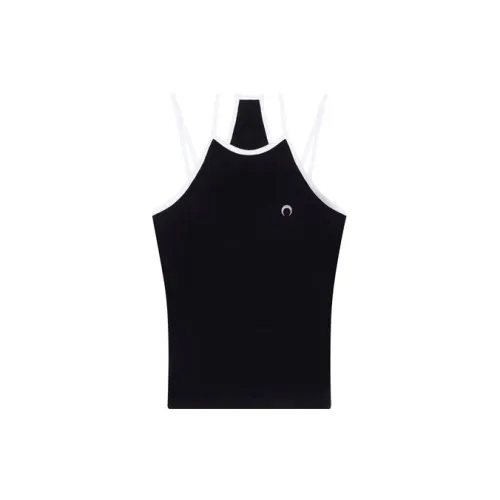 Marine Serre Tank Tops Women's Black