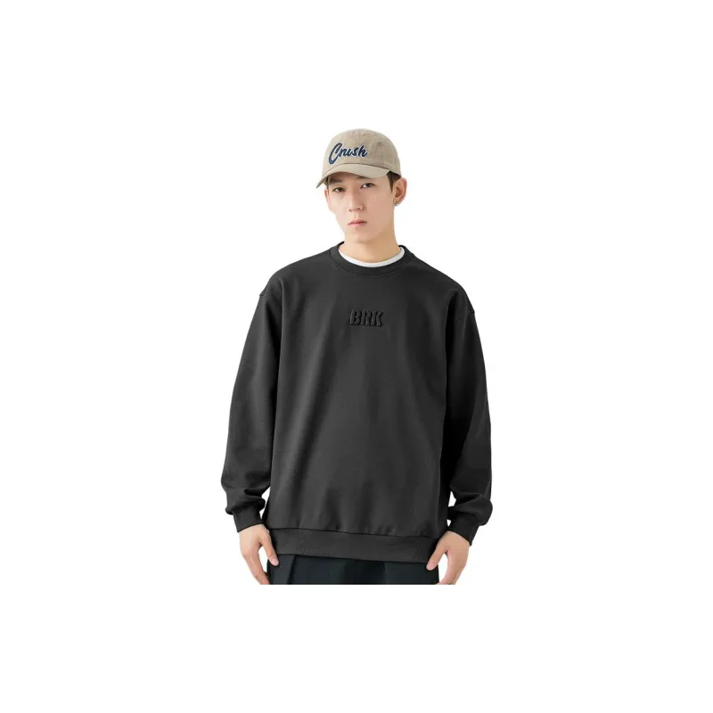 WOOD SOON Classic And Versatile Fashion Trend Outdoor Travel Heavyweight Sweatshirt Men's-4