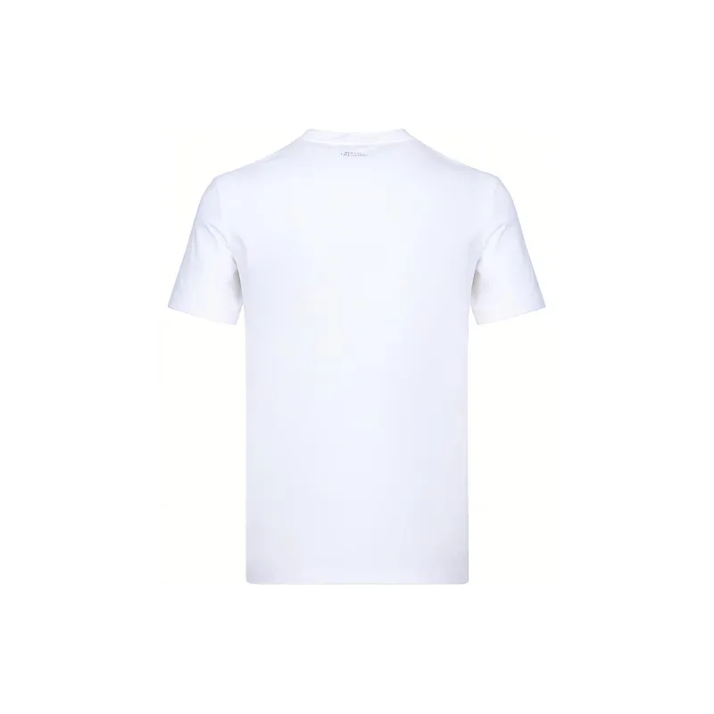 VERSACE Plant Pattern Print Crew Neck Pullover Short Sleeved T Shirt Men's White-1