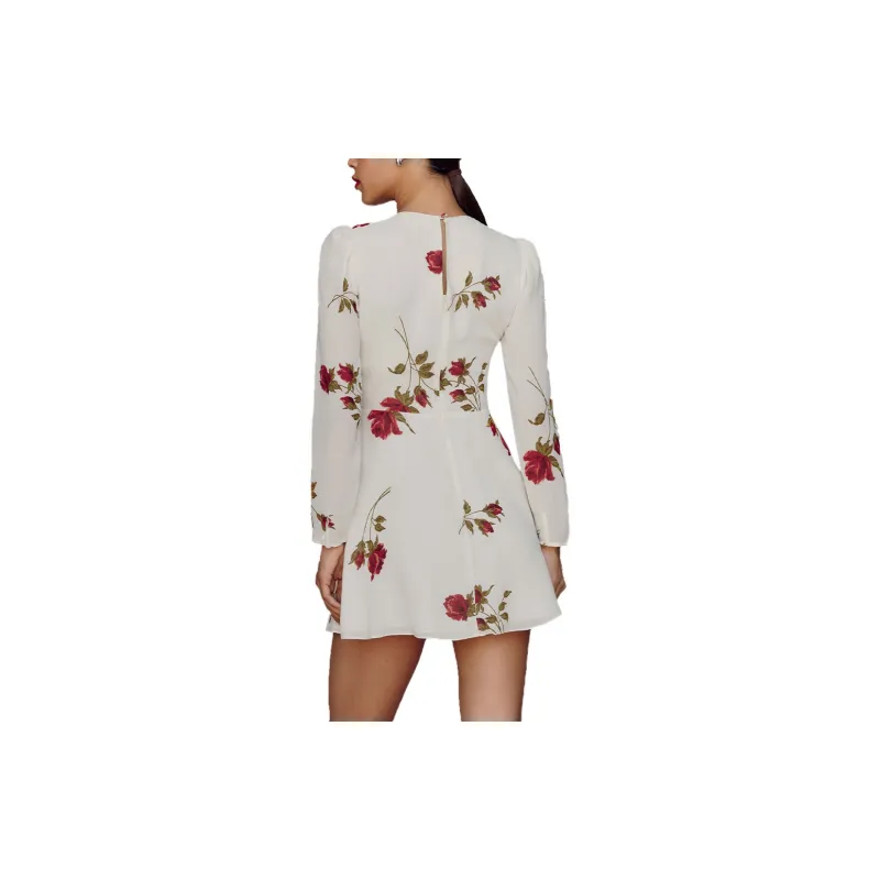 Reformation Long-Sleeved Dresses Women's White-1