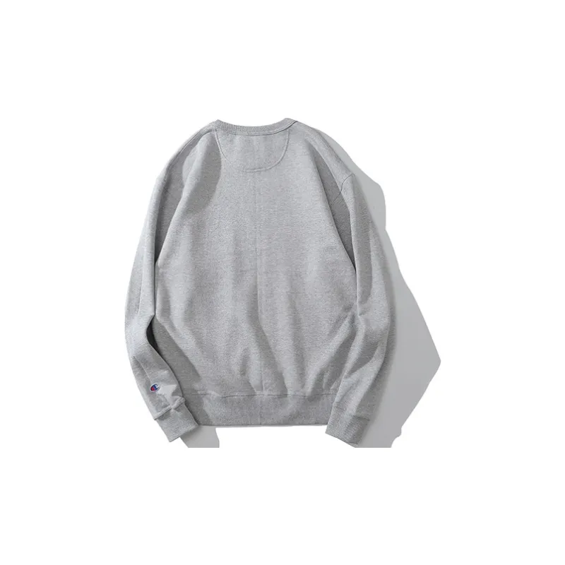 Champion Sweatshirt US Version Unisex Light Gray-1