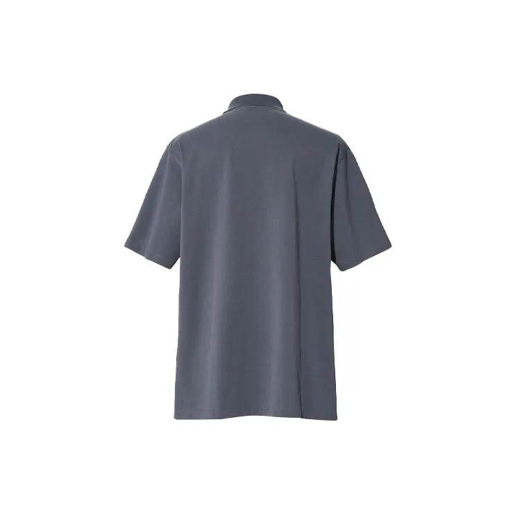 Jil Sander X UNIQLO Jil Sander Collaboration Polo Shirts Men Dark Gray-1