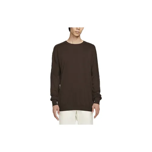 Nike Esc Series Knitwear Men Velour Brown