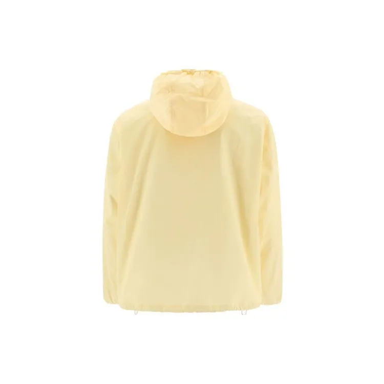 JIL SANDER Zip Up Drawstring Hooded Jacket-1