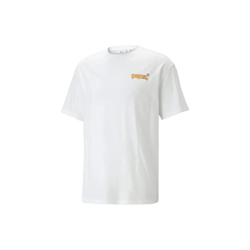 PUMA PUMA X 8enjamin Co branded Series T Shirt Unisex White-1