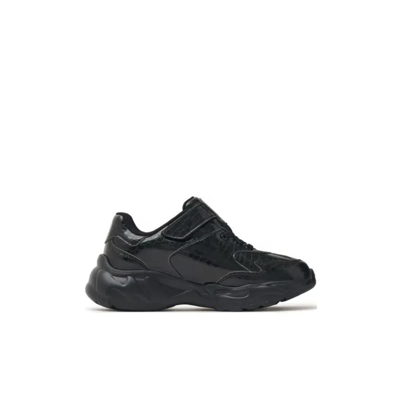MLB KIDS Abrasion Resistant Low Top Kids Lifestyle Shoes Black White Kids'-1