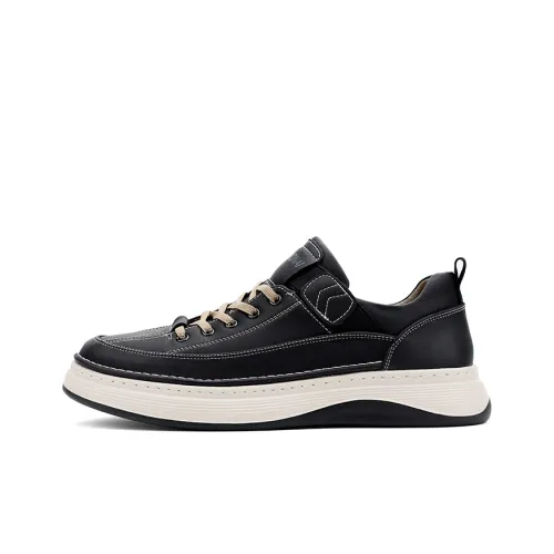 QIAONAI Skateboard Shoes Men Low-Top