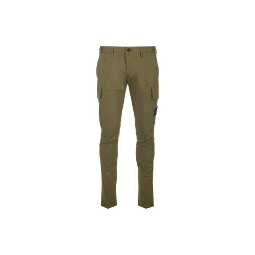 STONE ISLAND Cargo Pants Men Olive Green