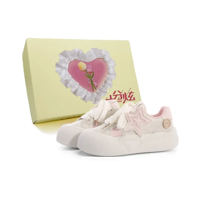 FULLXUAN Skateboard Shoes Women's Low Top White-7