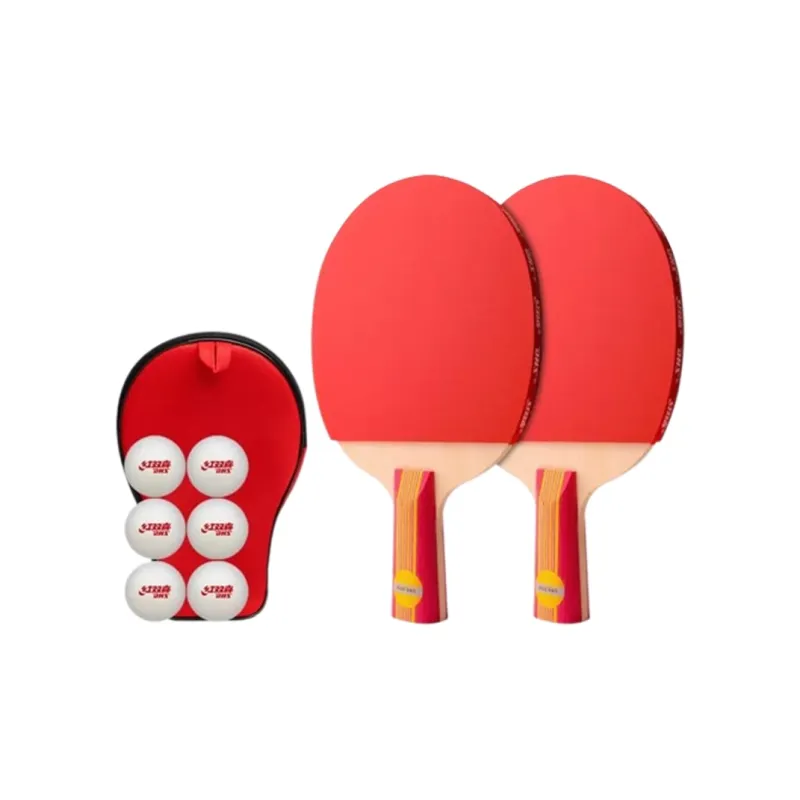 DHS Ping Pong Paddles Unisex Red-3