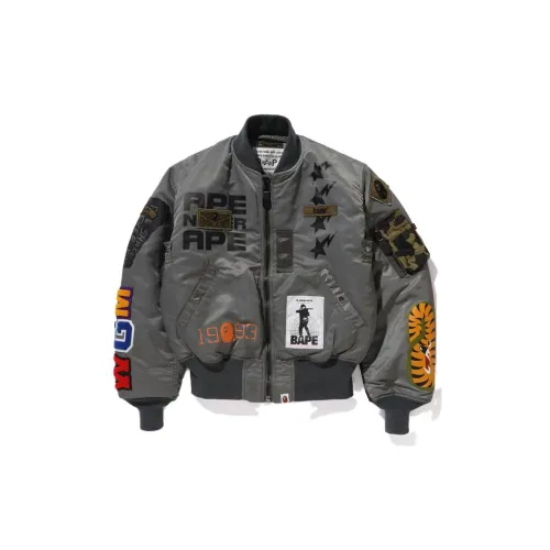 A BATHING APE Bape Jackets Men Olive