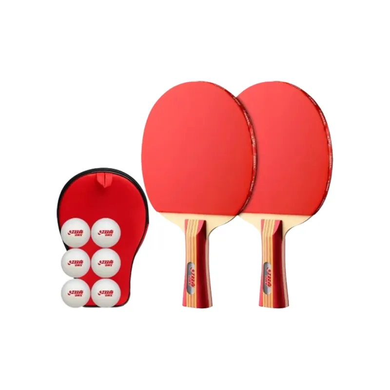 DHS Ping Pong Paddles Unisex Red-2
