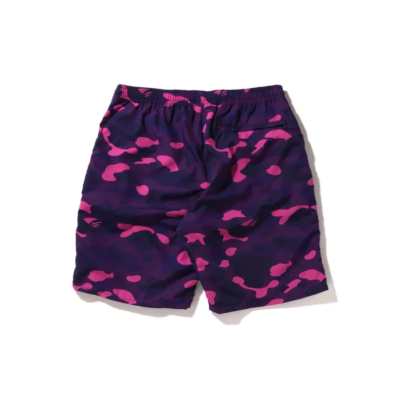 BAPE Color Camo Shark Beach Shorts-5