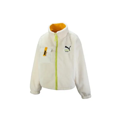 PUMA Velvet Jackets Women's White