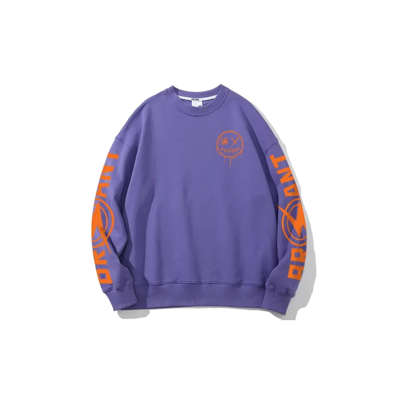 SANSYAS Crew Neck Loose Fit Regular Sweatshirt Unisex-4