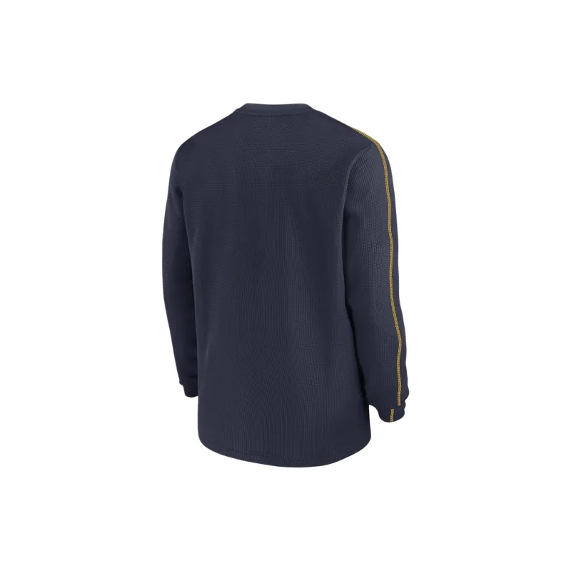 Jordan Michigan Wolverines Sideline Coach Men's Jordan College Long Sleeve Top-1
