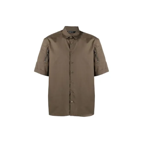 Neil Barrett Shirts Men Brown