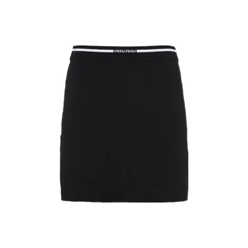 MIU MIU Casual Short Skirts Women's Black