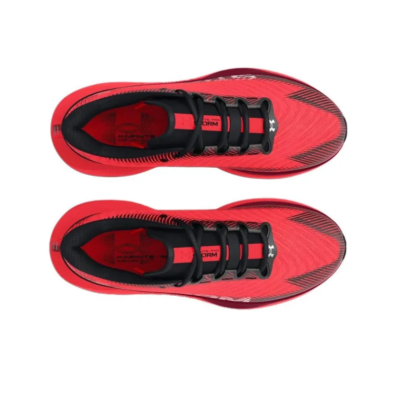 Under Armour Infinite Pro Anti Slip Wear Resistant Low Top Running Shoes Unisex Red-2