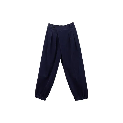 Qian Xiaoqiu Casual Pants Unisex Dark Purple