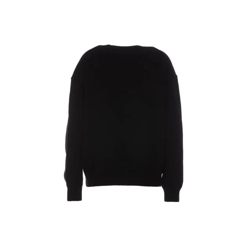 Alexander Wang Pullover With Ny Apple Puff Logo Crewneck Black-1