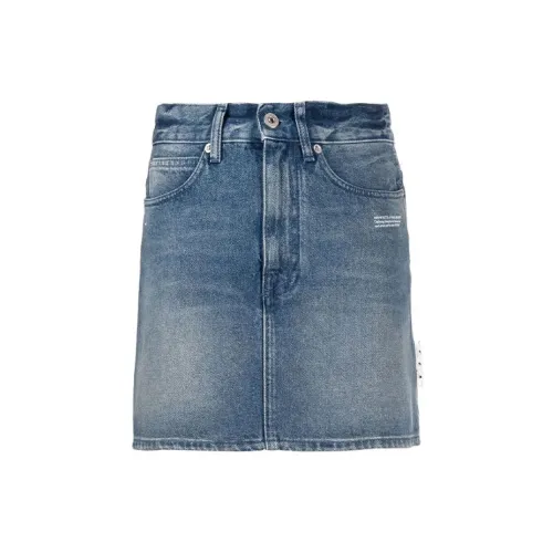 OFF-WHITE FW21 Denim Short Skirts Women's Blue