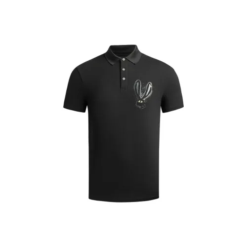 ARMANI EXCHANGE SS23 Polo Shirts Men Black