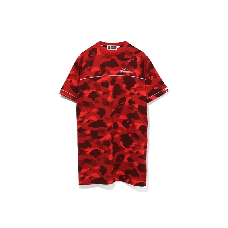 Bape Color Camo Sta S/S Shirt Red-2