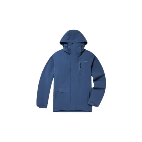 Columbia Windbreaker Jackets Men Blue