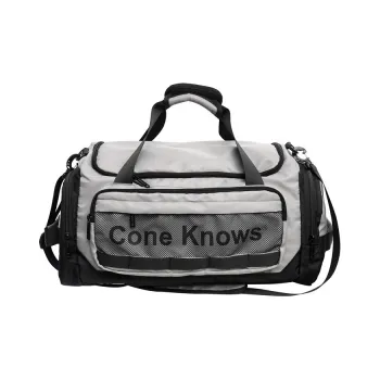 Alcohol Dragon Nylon With Mesh Travel Bag Regular Unisex Black/Gray/Green