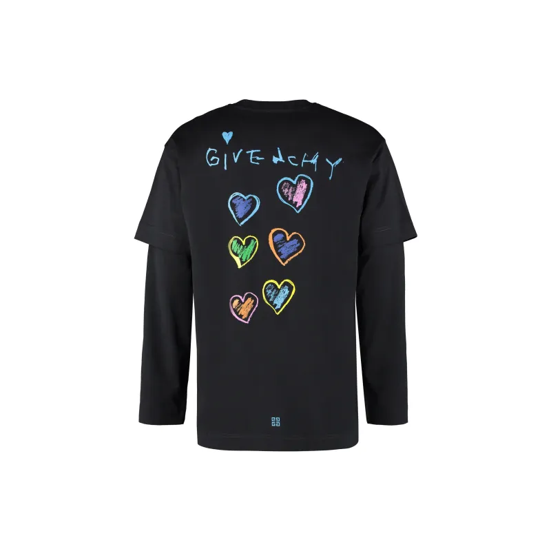 Givenchy Oversized Fit Double Layer Print T Shirt-1