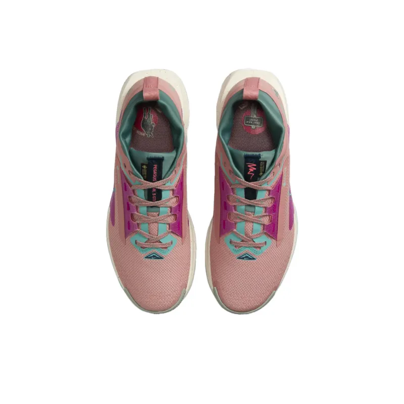 Nike React Pegasus Trail 5 Gore Tex Red Stardust Green Frost Women's-3