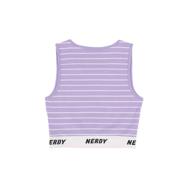 Nerdy Sleeveless Sports Shirts Women's Light Purple-1