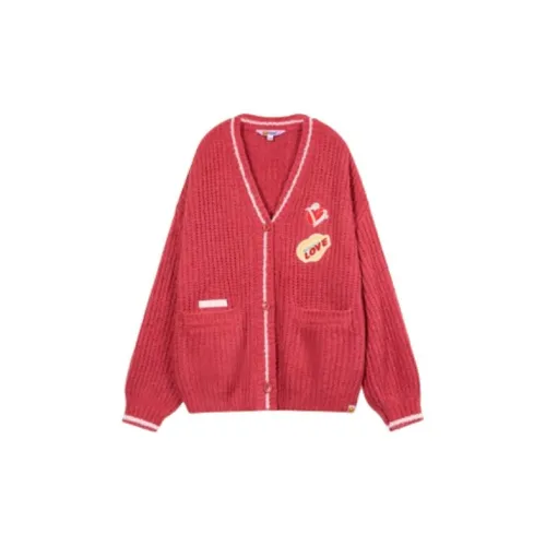 B.Duck Sweaters Women's Vintage Red